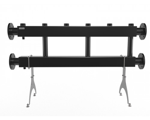 Модульный коллектор MK-600-3x50 (до 600 кВт, 2 магистр. подкл. Фл.Ду80, 3 контура G 2″ вверх или вниз)